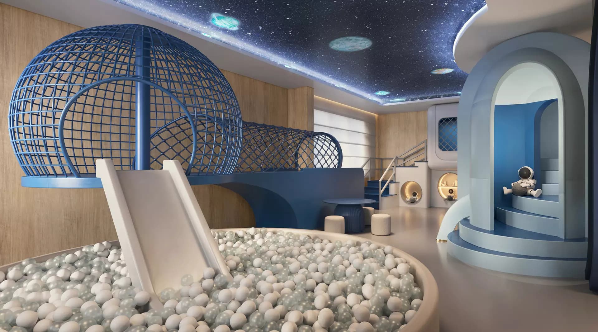 Perspectiva ilustrada da brinquedoteca