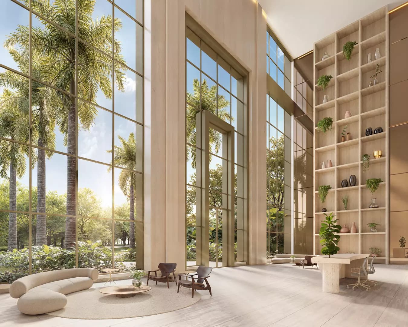 Perspectiva ilustrada do Lobby