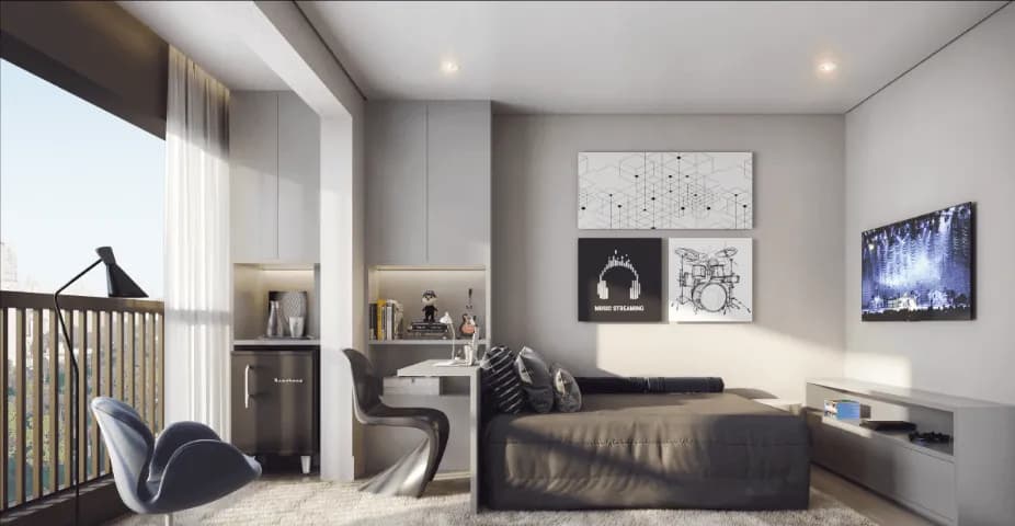 Perspectiva ilustrada do decorado