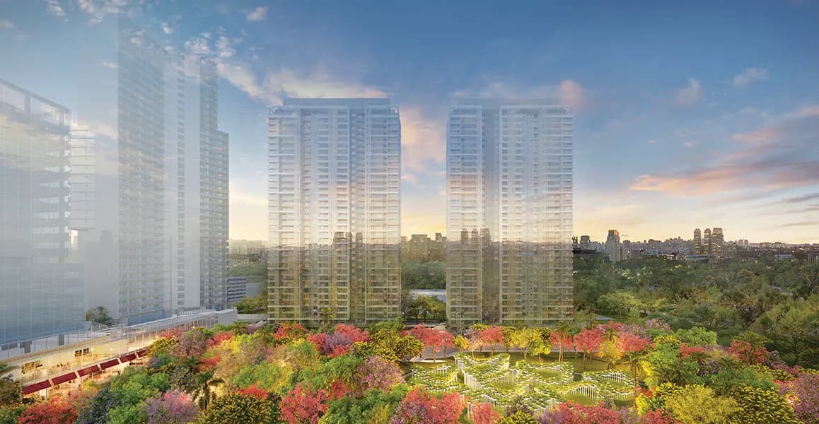 Perspectiva ilustrada da praça