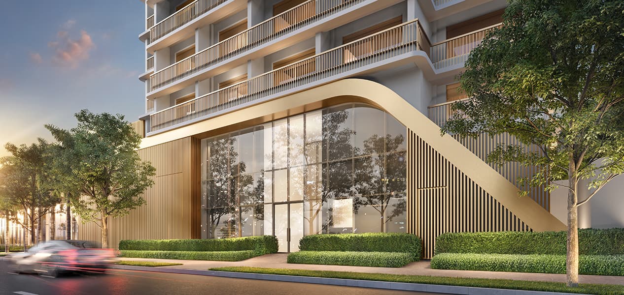 Perspectiva ilustrada da fachada