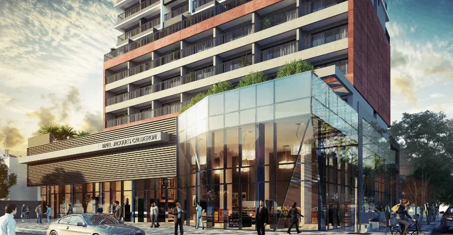 Perspectiva ilustrada da fachada