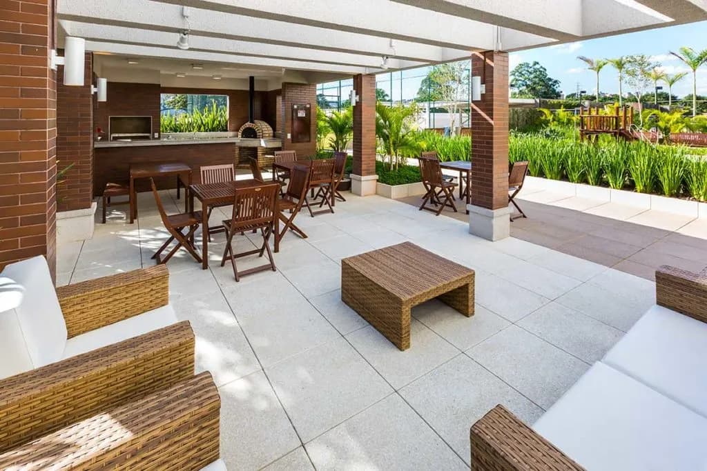 Perspectiva ilustrada da churraqueira