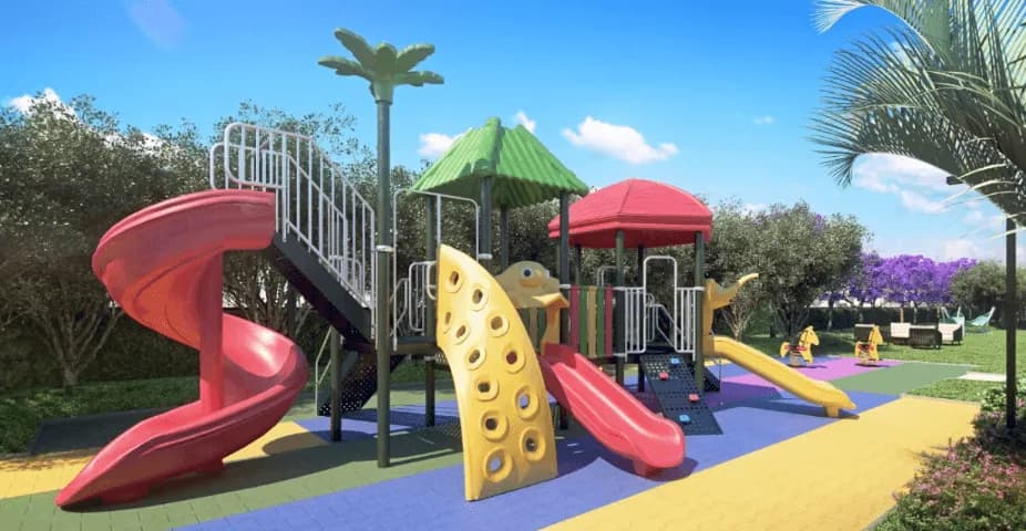 Perpectiva ilustrada do playground