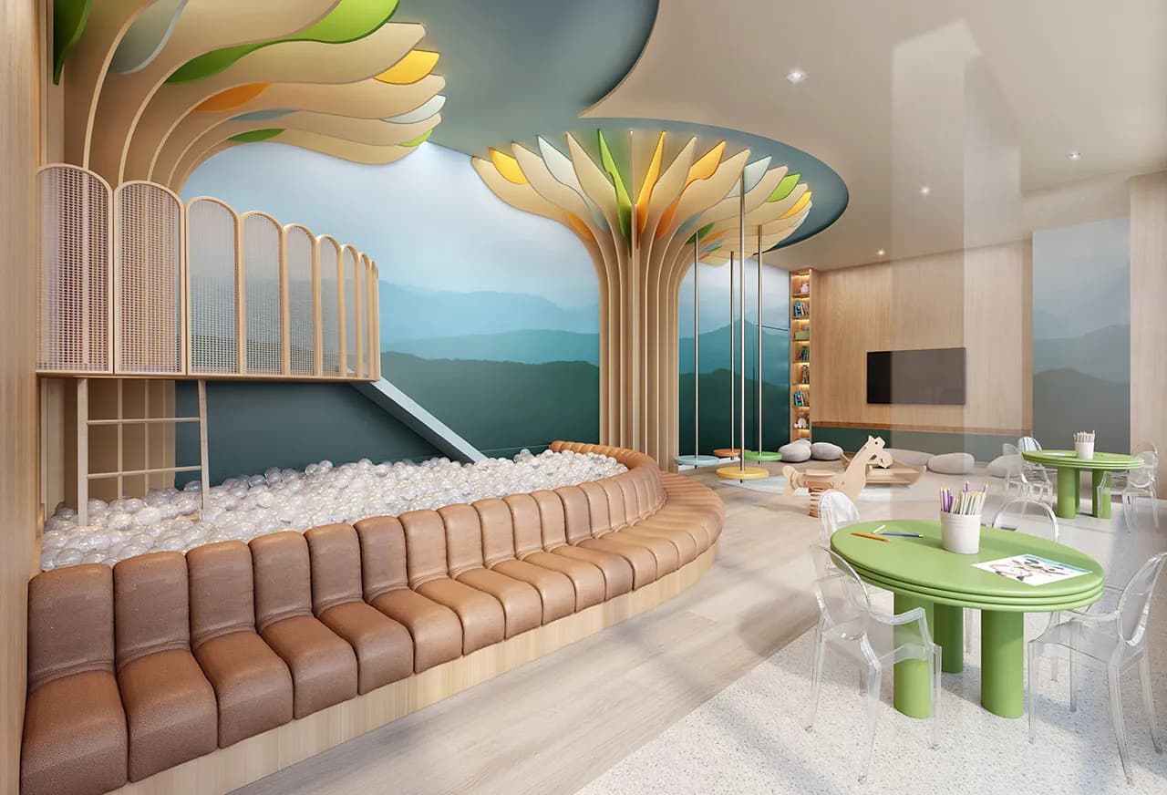 Perspectiva ilustrada da brinquedoteca