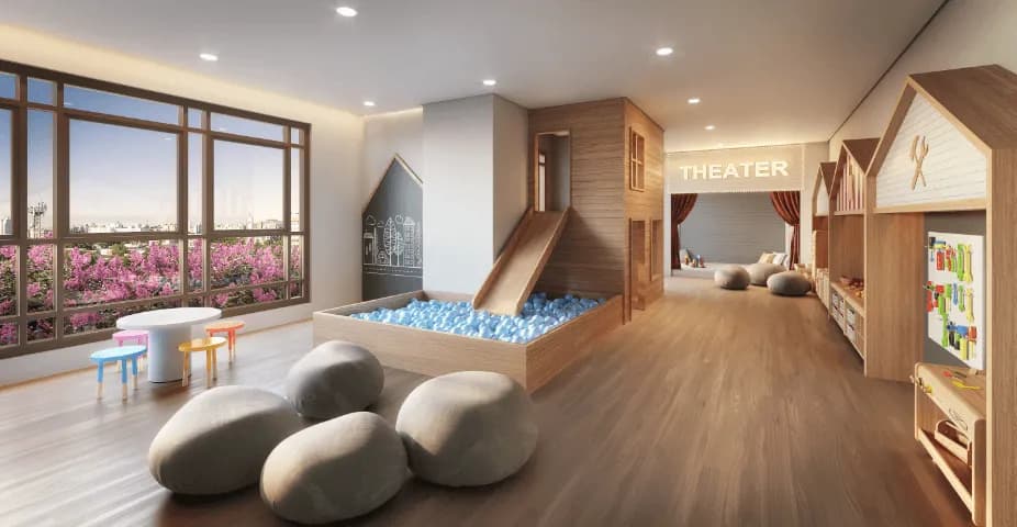 Perspectiva ilustrada da brinquedoteca