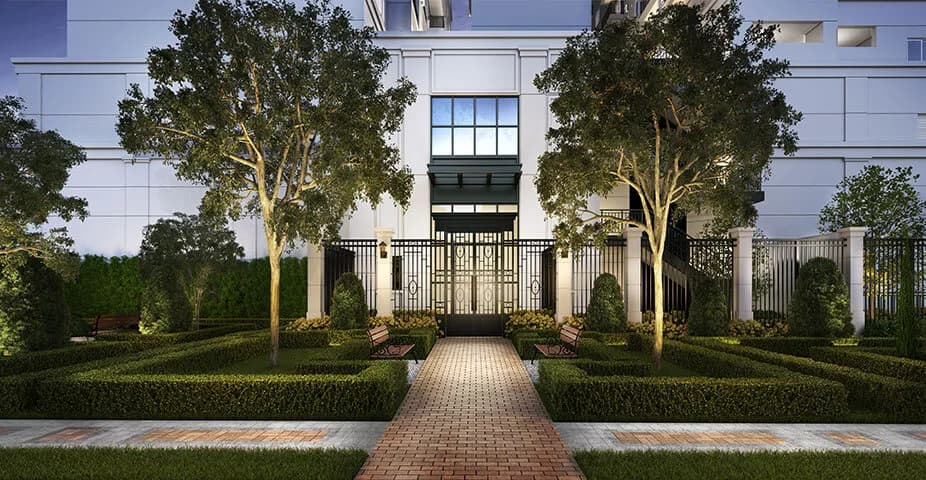 Perspectiva ilustrada da entrada social