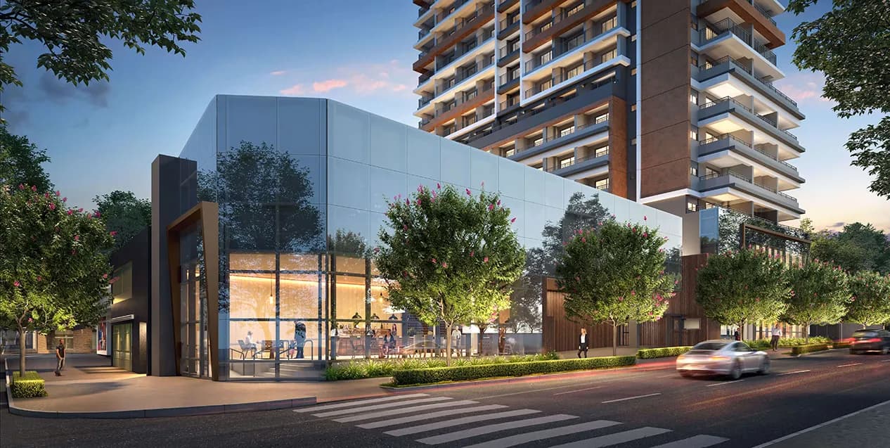 Perspectiva ilustrada da entrada social