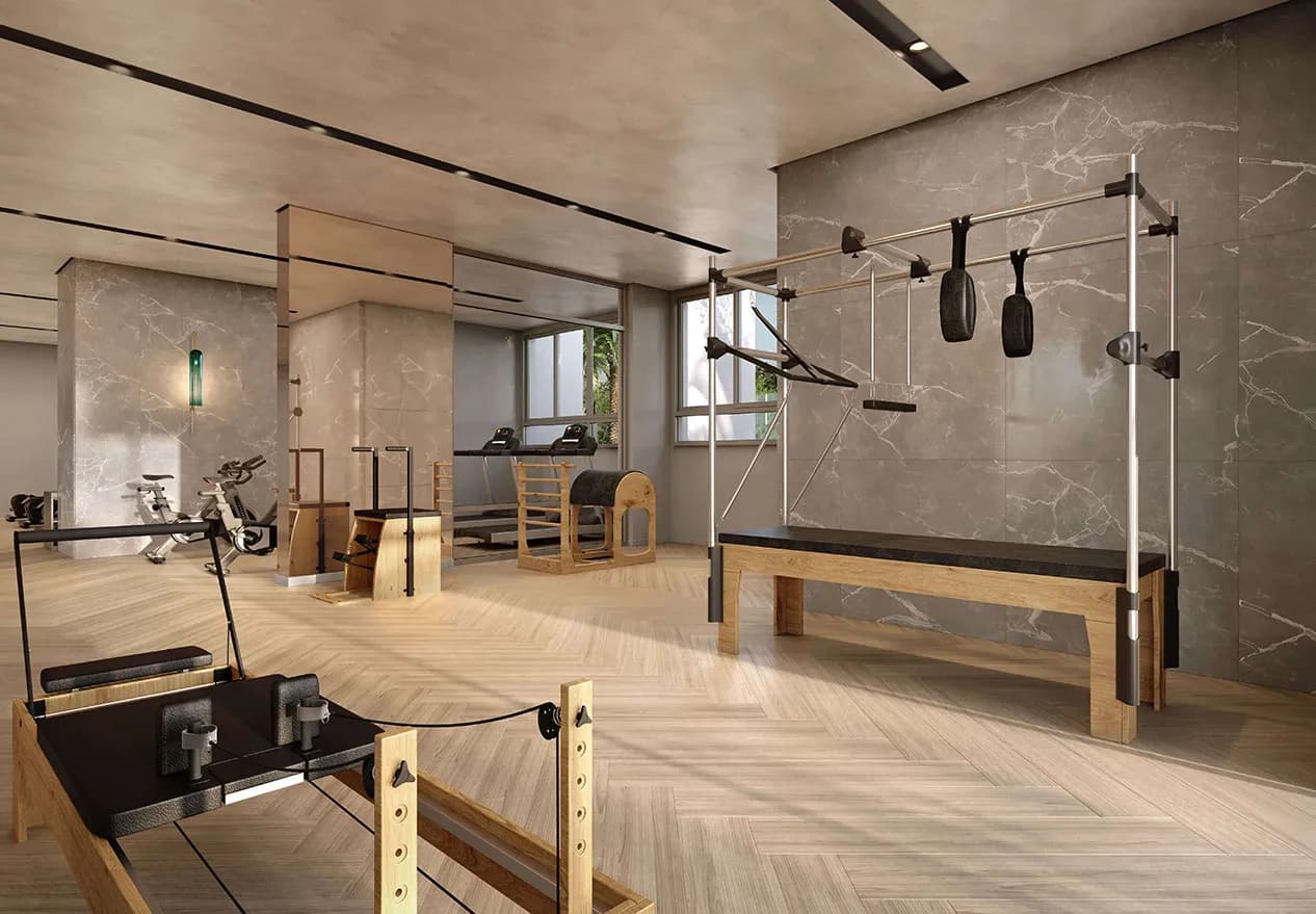 Perspectiva ilustrada da academia