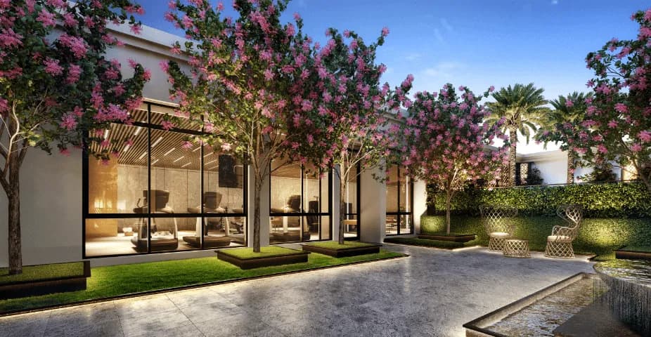 Perspectiva ilustrada da entrada socal