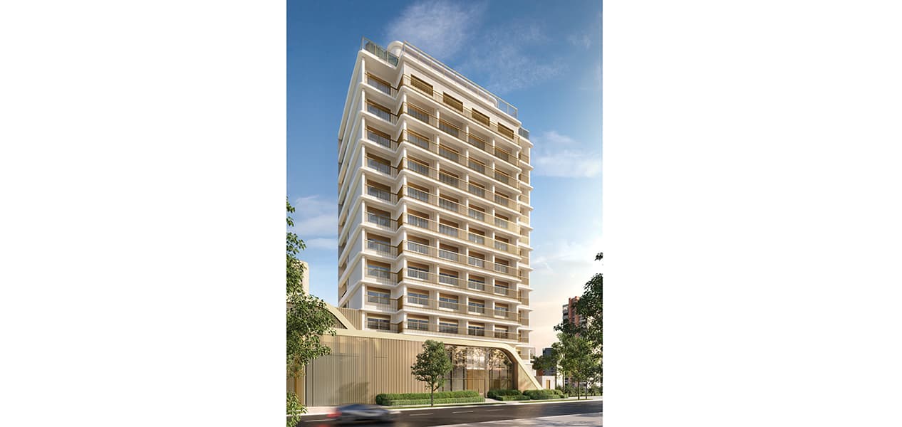 Perspectiva ilustrada da fachada