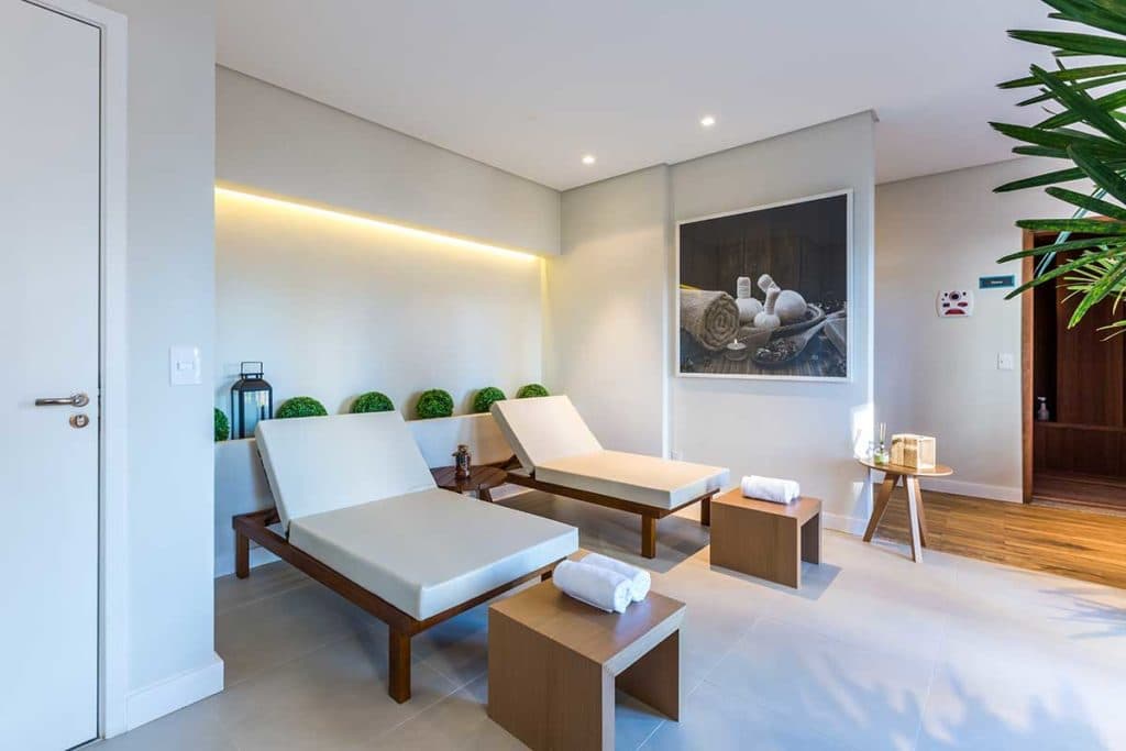 Perspectiva ilustrada do spa