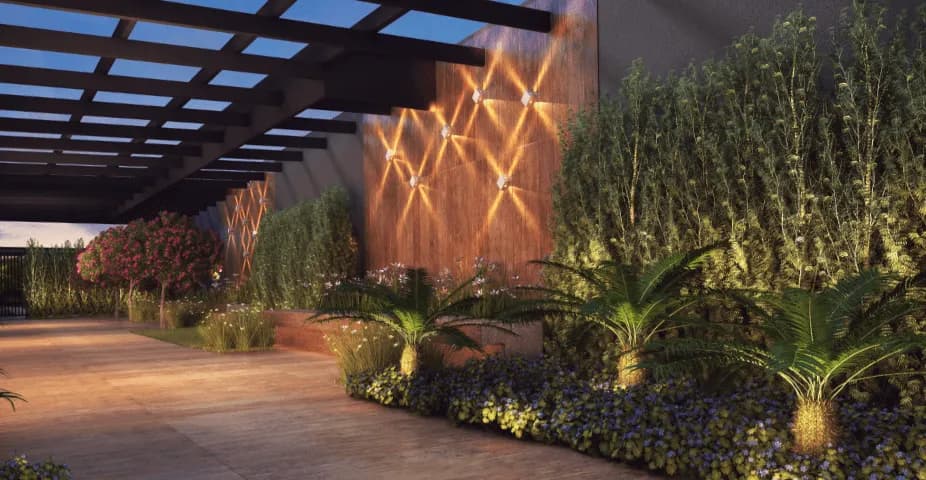 Perspectiva ilustrada da entrada social