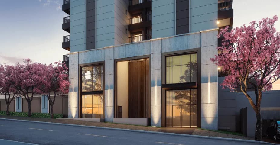 Perspectiva ilustrada da fachada