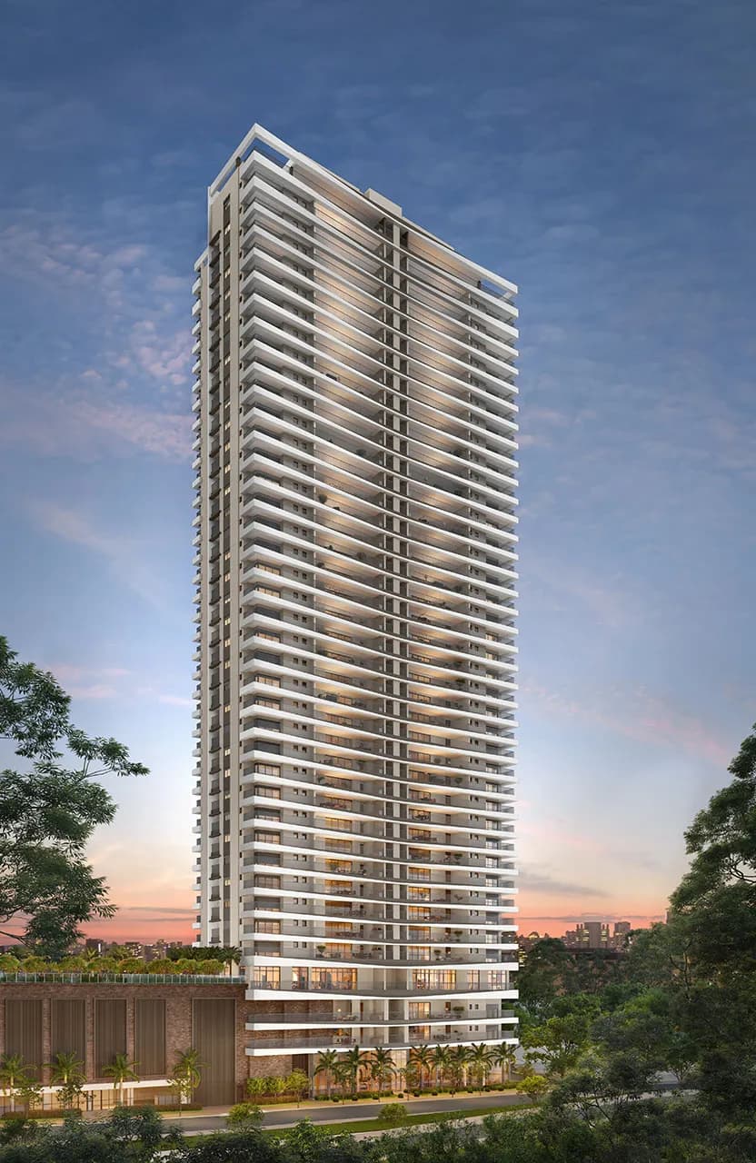 Perspectiva ilustrada da fachada