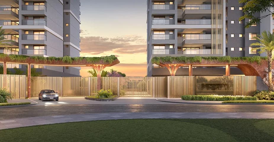 Perspectiva ilustrada da fachada