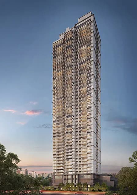 Perspectiva ilustrada da fachada