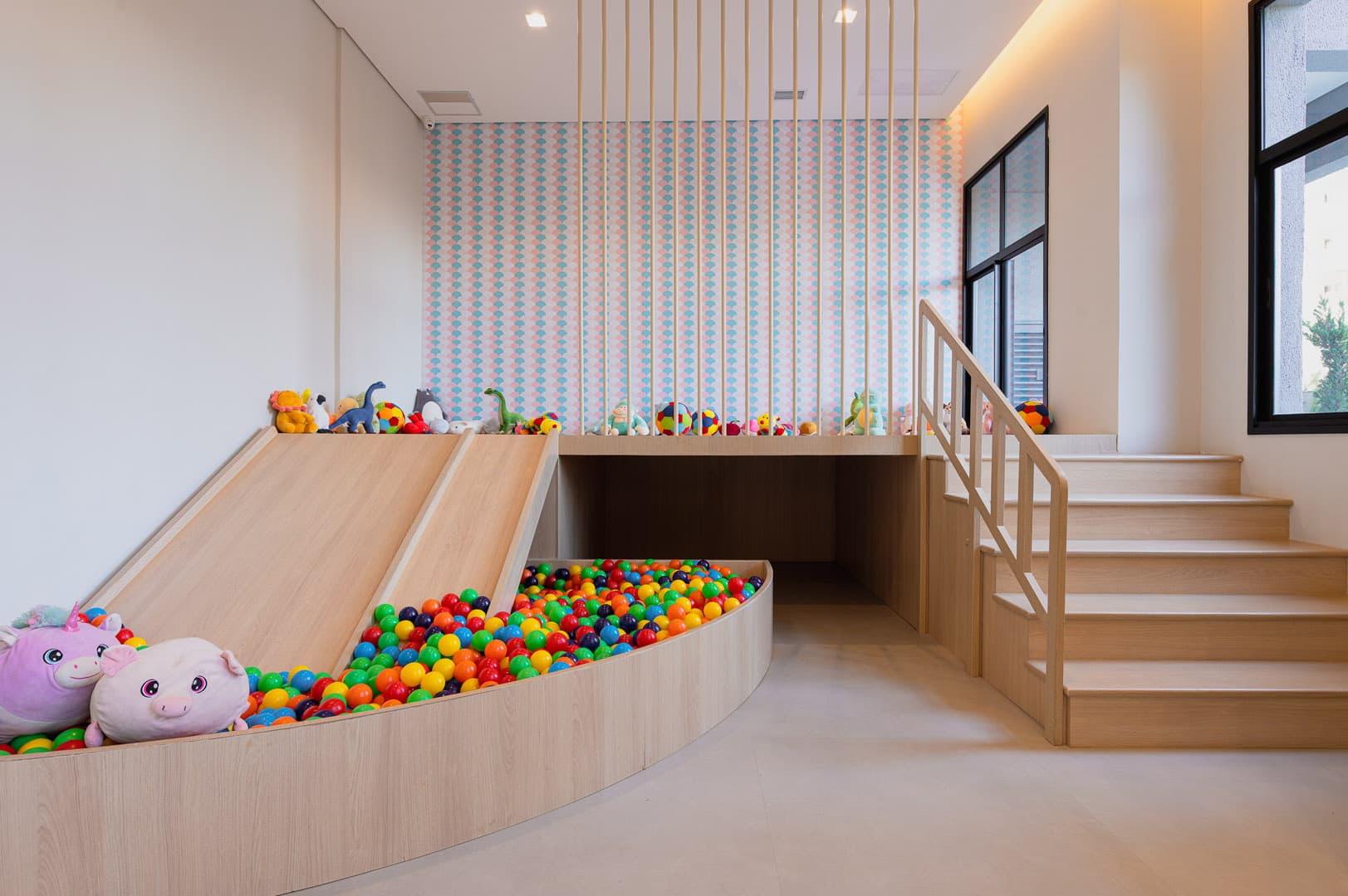 Perspectiva ilustrada da brinquedoteca