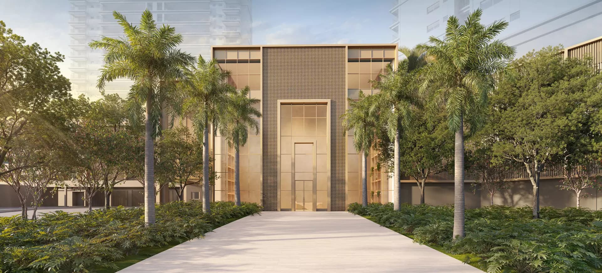 Perspectiva ilustrada da chegada externa