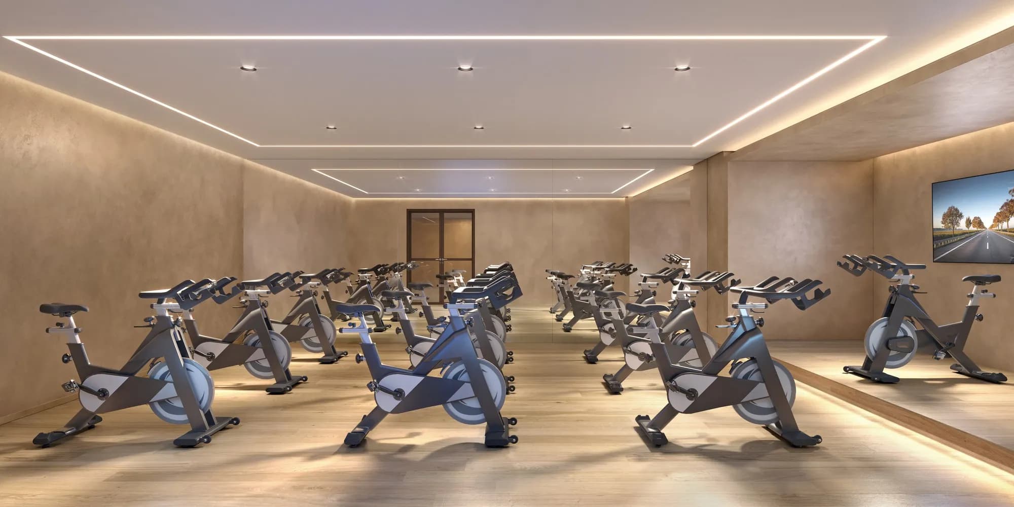 Perspectiva ilustrada do spinning