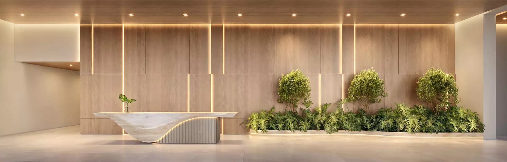 Perspectiva ilustrada do Lobby