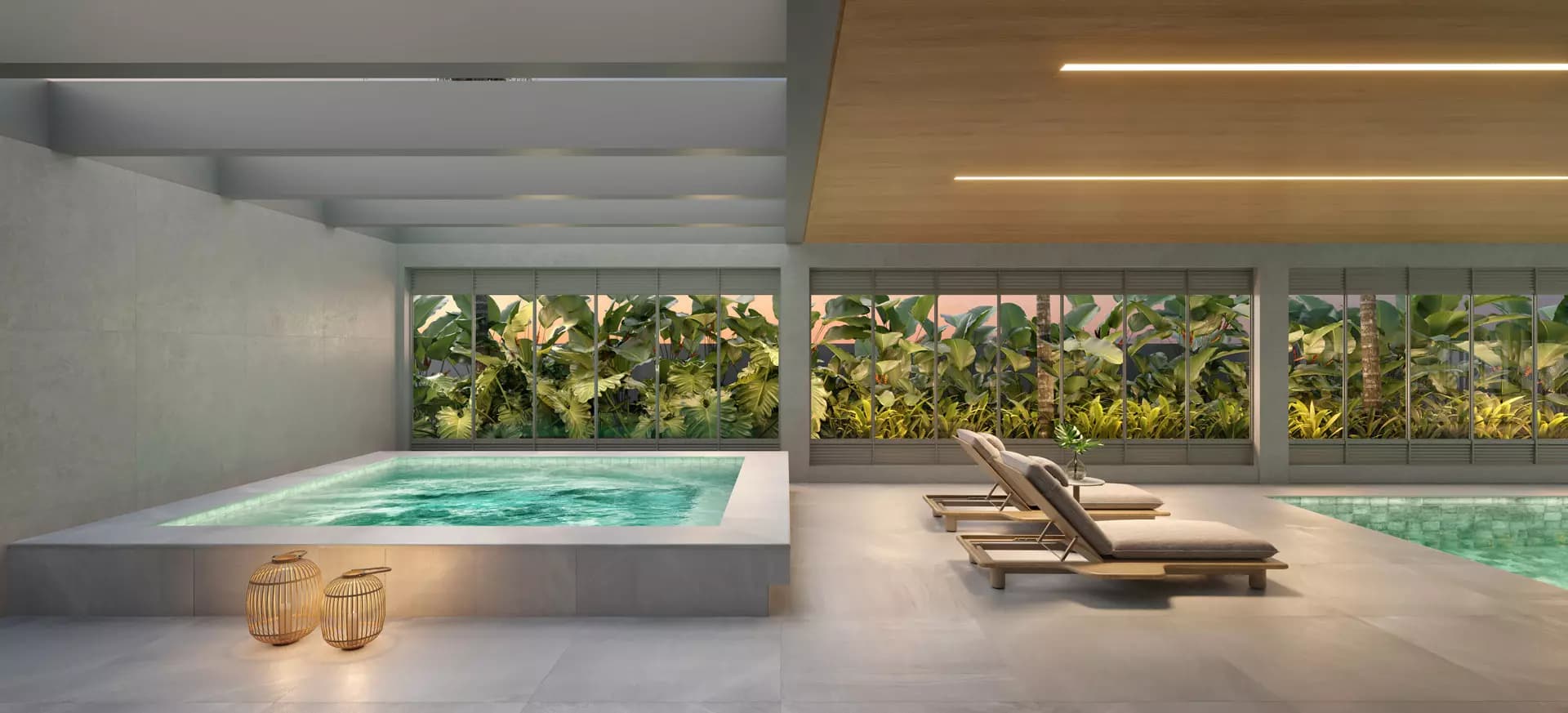 Perspectiva ilustrada do Spa