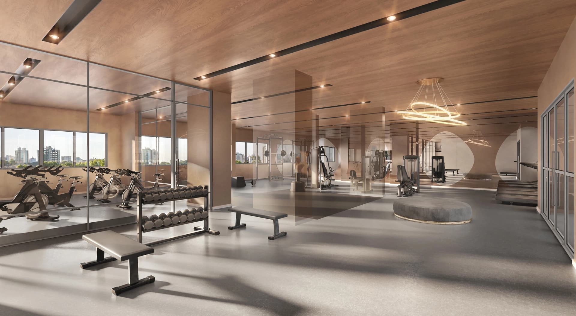 Perspectiva ilustrada do Fitness