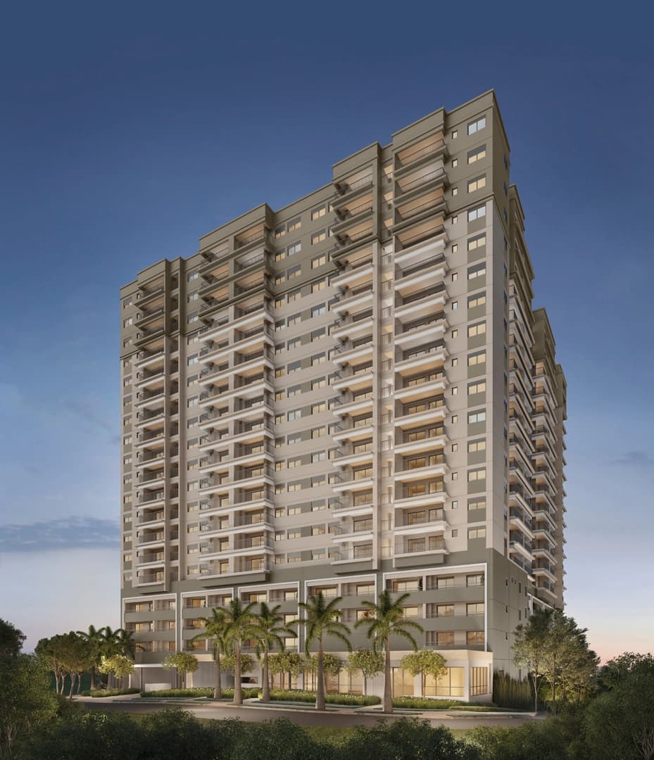 Perspectiva ilustrada da Fachada 1