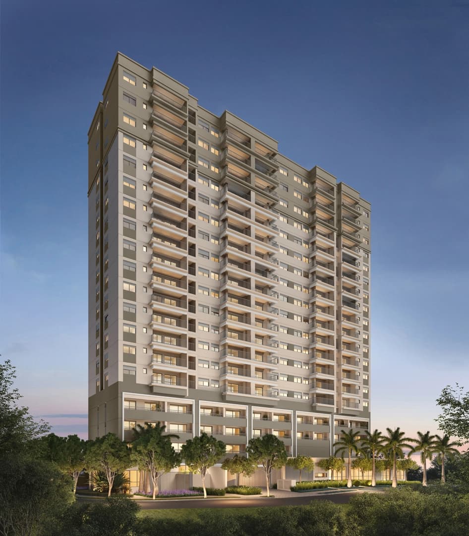 Perspectiva ilustrada da Fachada 2