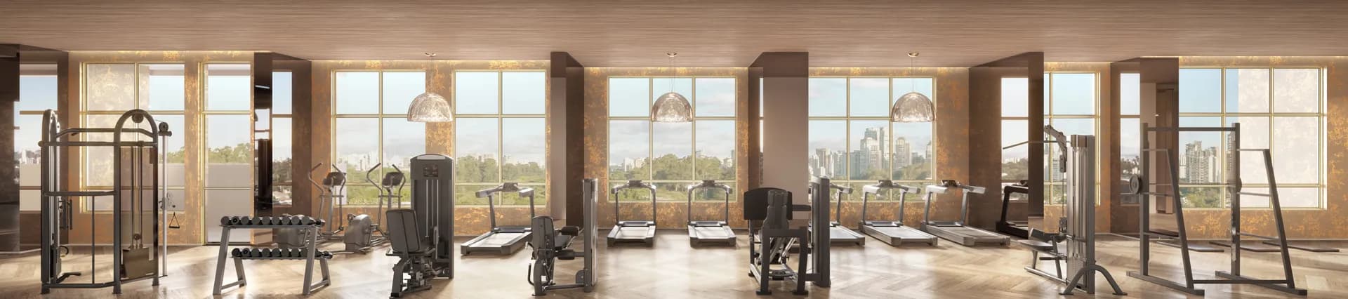 Perspectiva ilustrada gym