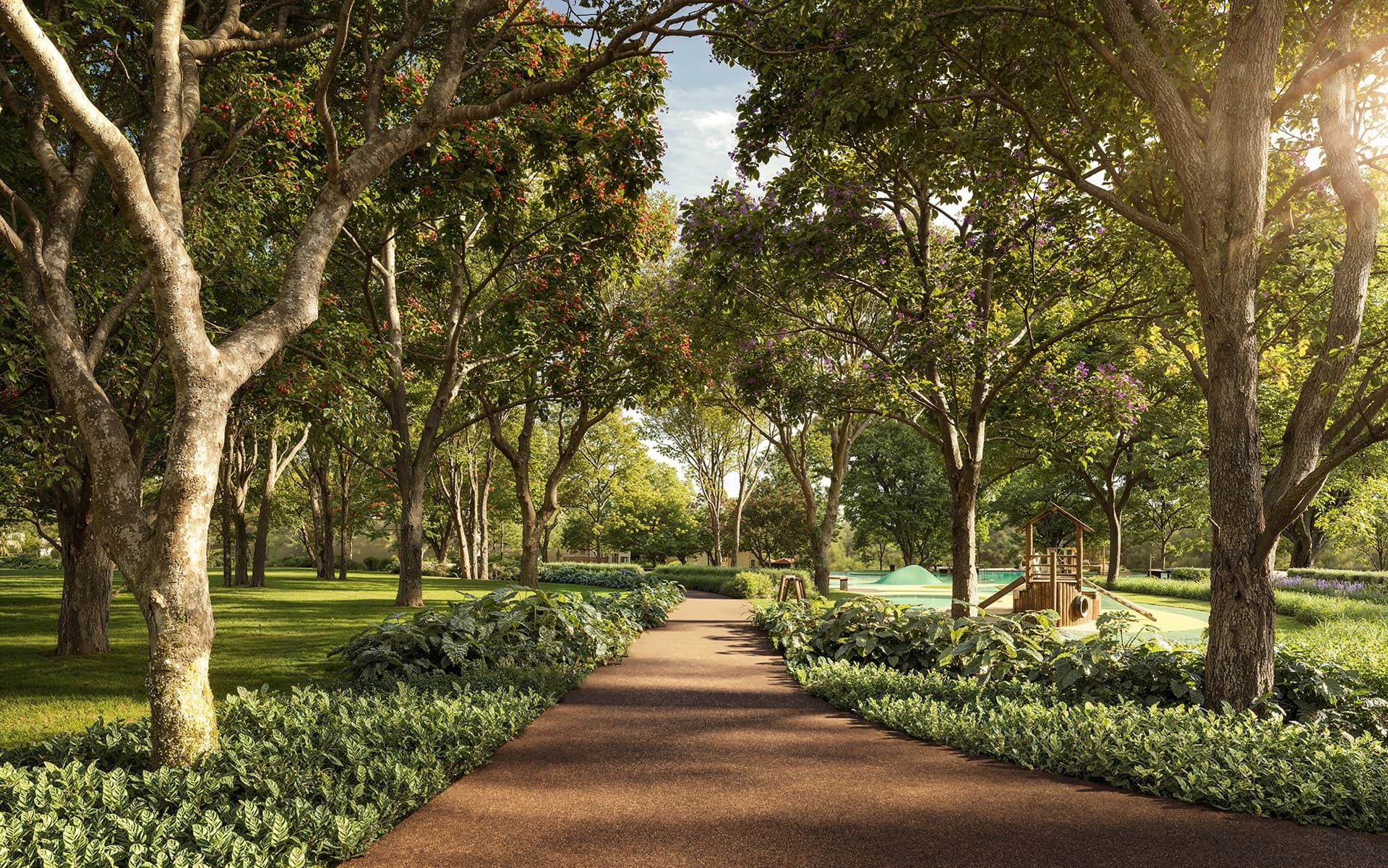 Perspectiva ilustrada da Praça de 10 mil m²