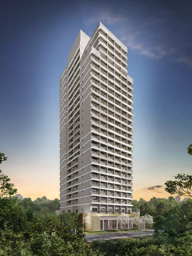 Perspectiva ilustrada da Fachada