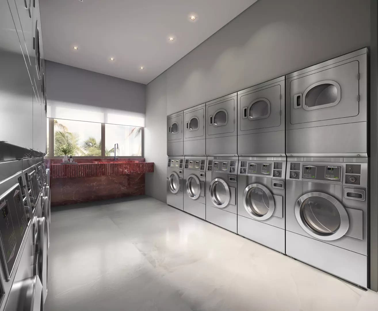 Perspectiva ilustrada da Lavanderia