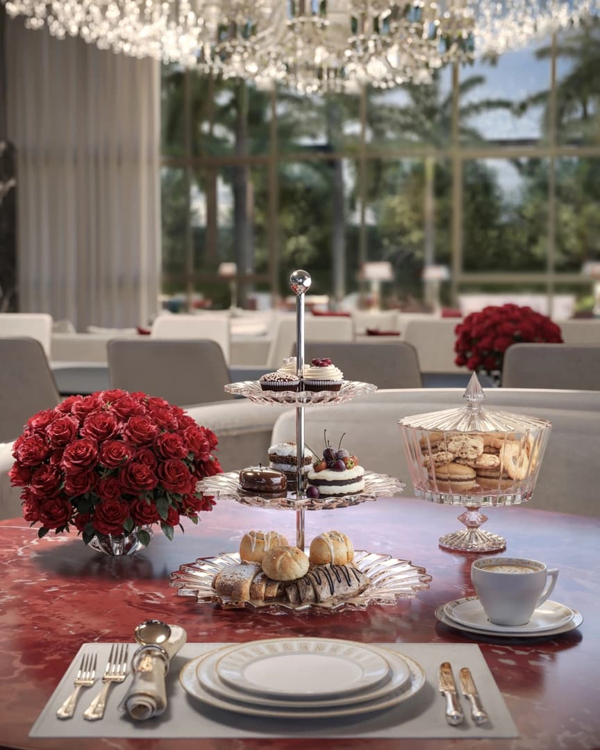 Perspectiva ilustrada do Detalhe do Salão de Festas