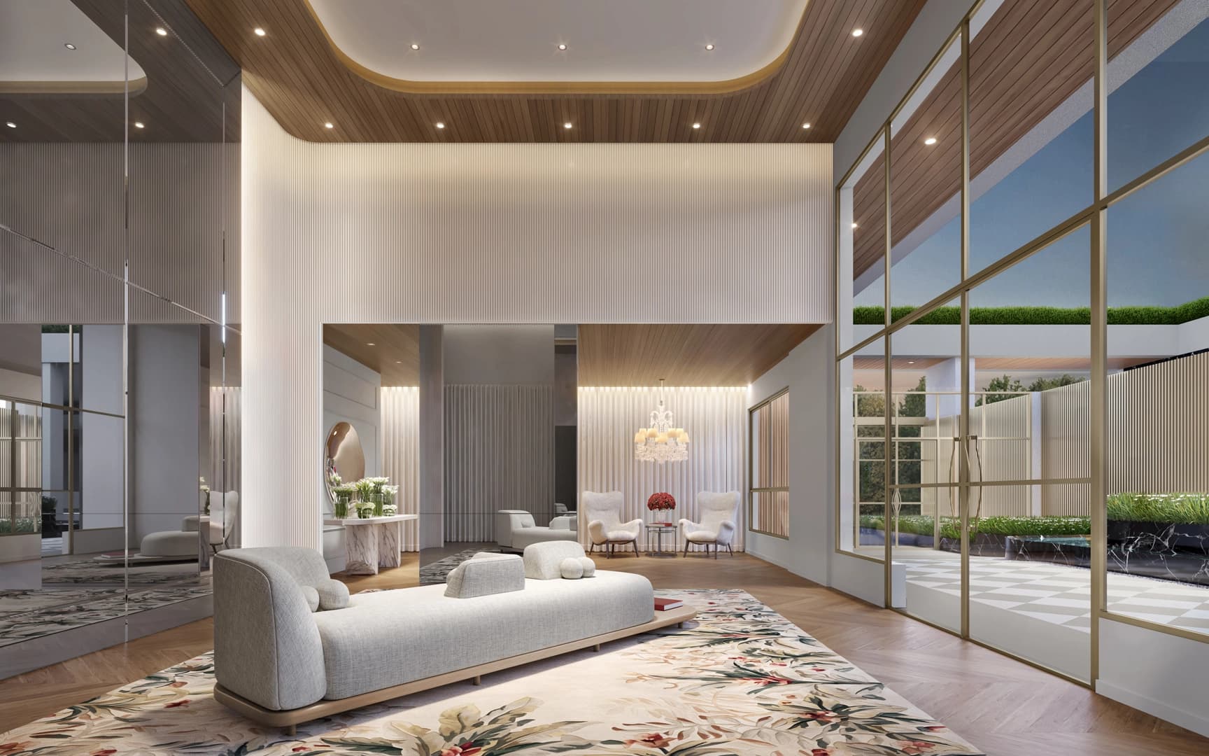 Perspectiva ilustrada do Lobby