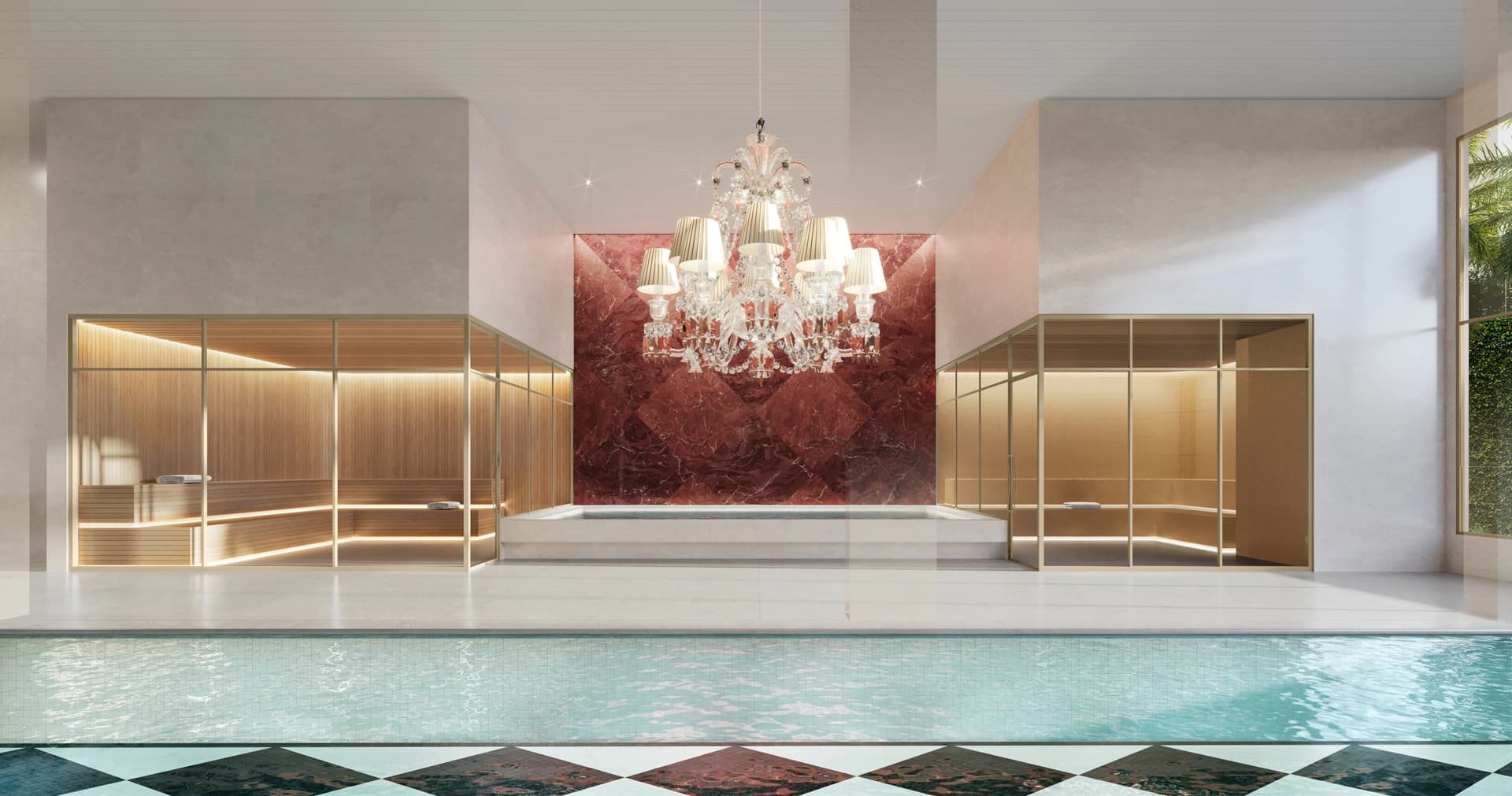 Perspectiva ilustrada do Spa e Saunas