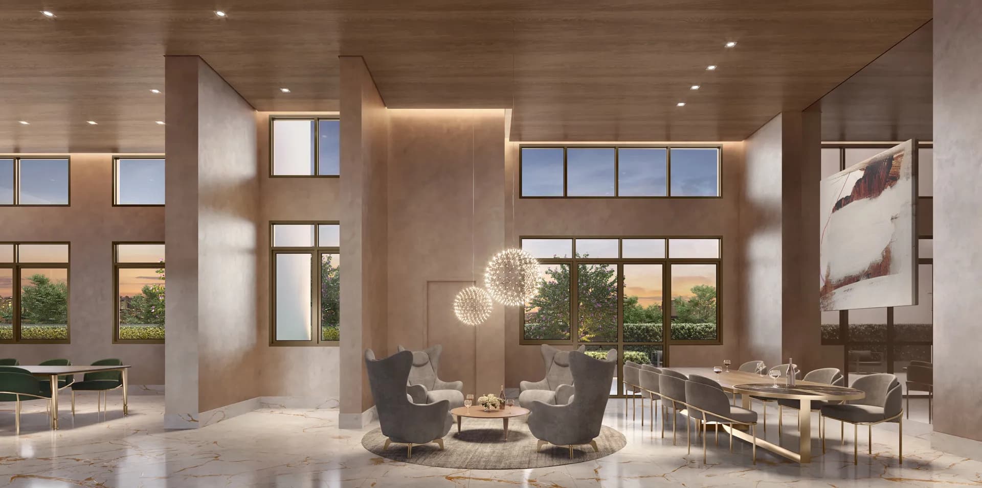 PERSPECTIVA ILUSTRADA DO ESPAÇO GOURMET – WINE LOUNGE