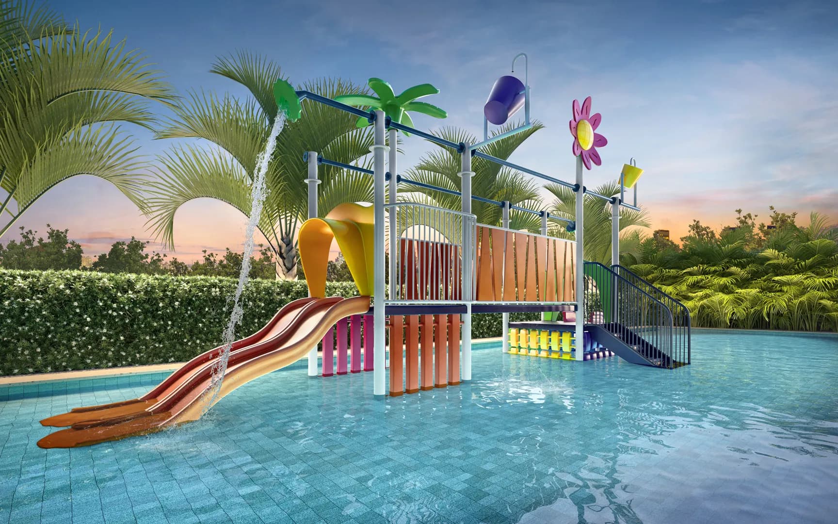 PERSPECTIVA ILUSTRADADA PISCINA INFANTIL