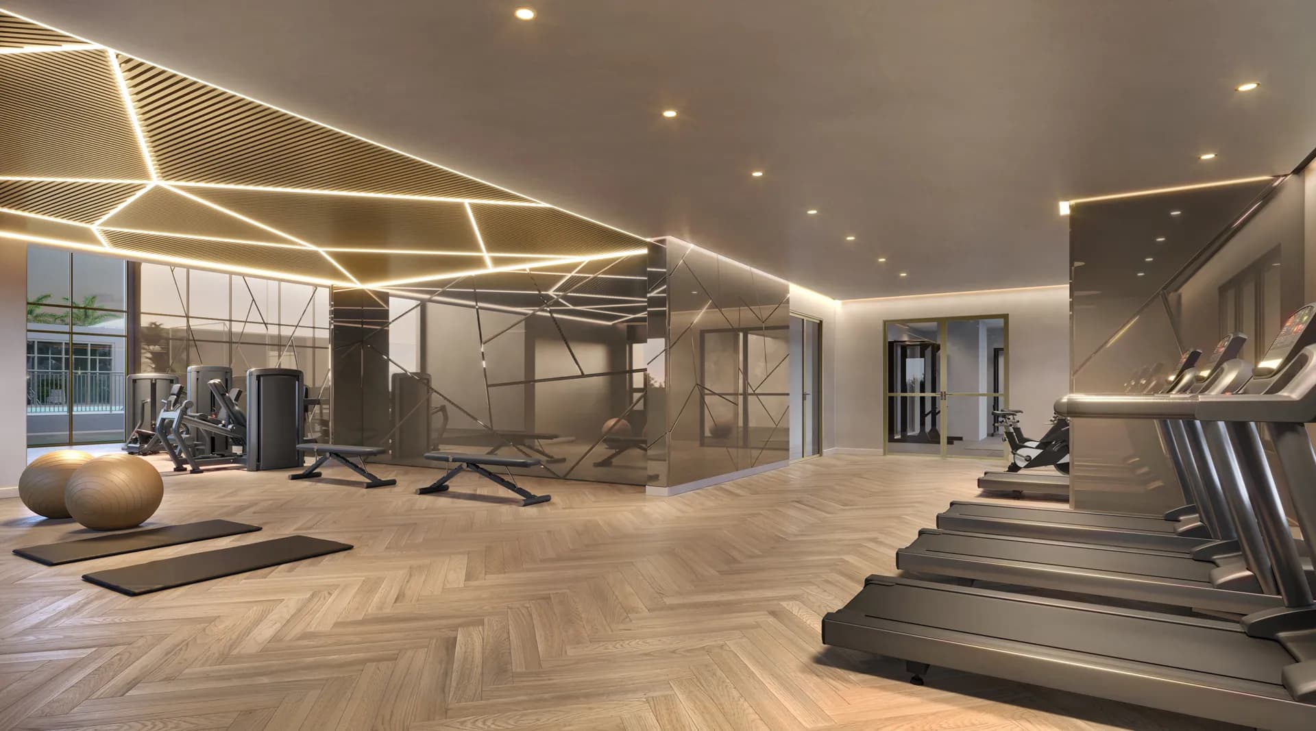 Perspectiva ilustrada do fitness