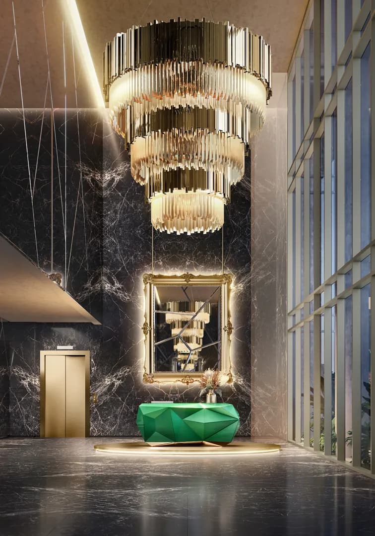 Perspectiva ilustrada do lobby