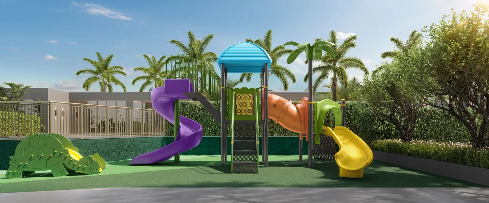 Perspectiva ilustrada do playground