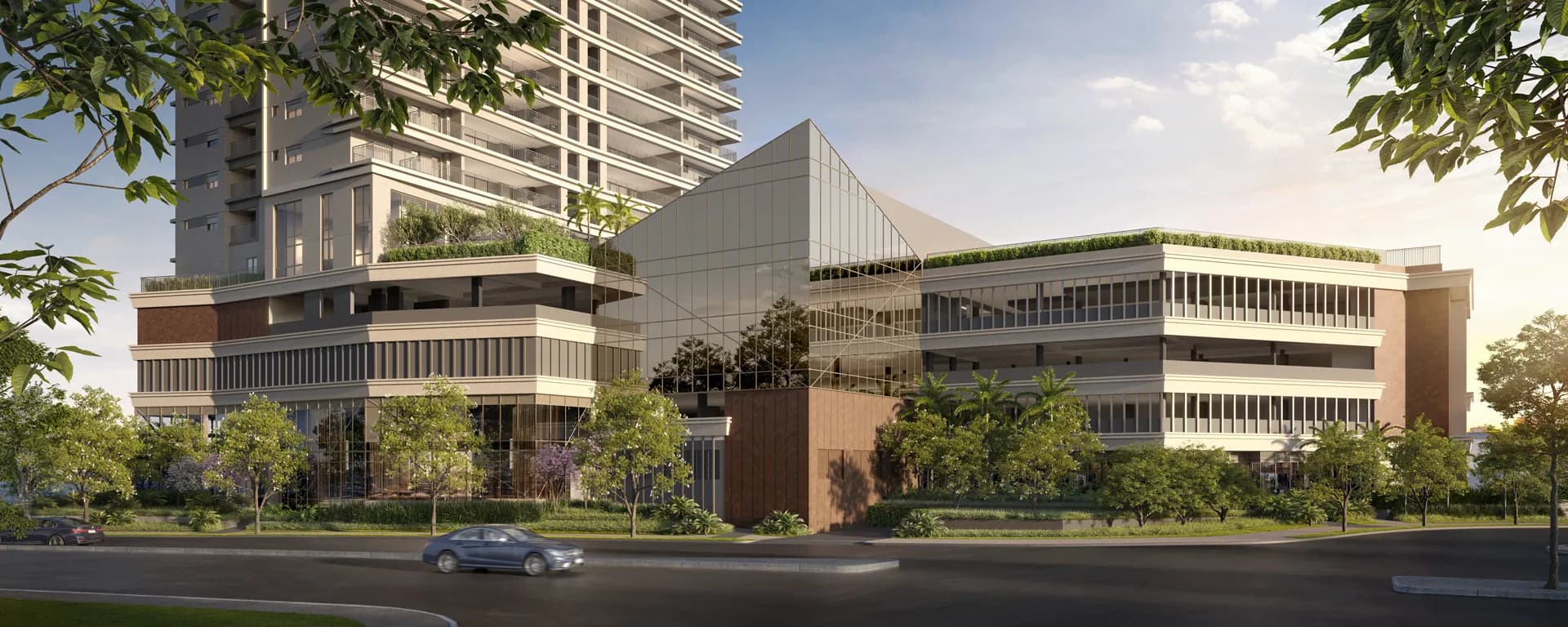 Perspectiva ilustrada do embasamento