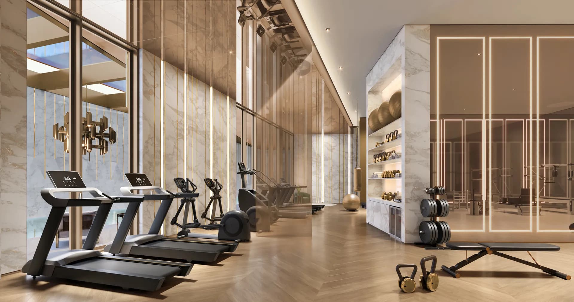 Perspectiva ilustrada do fitness