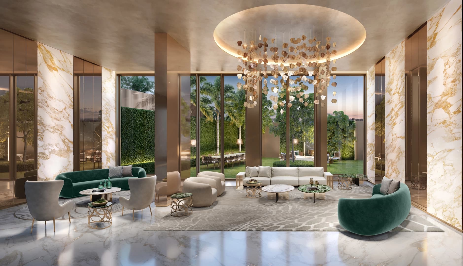 Perspectiva ilustrada do salão de festas (2)