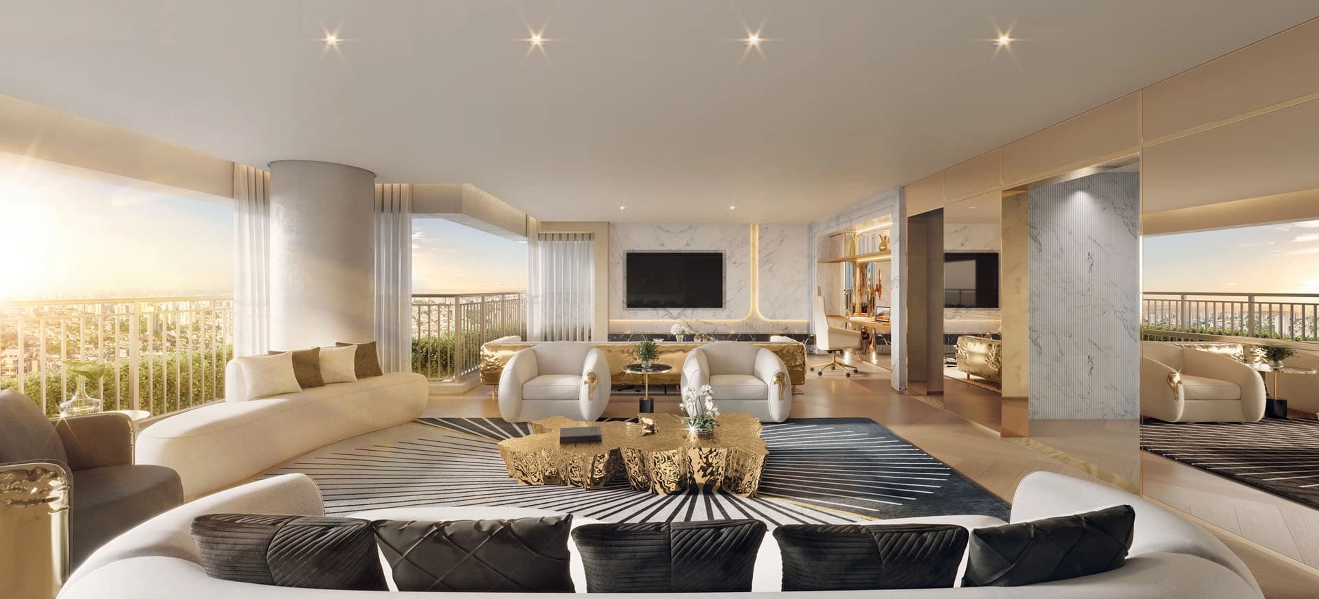 Perspectiva ilustrada do Lobby