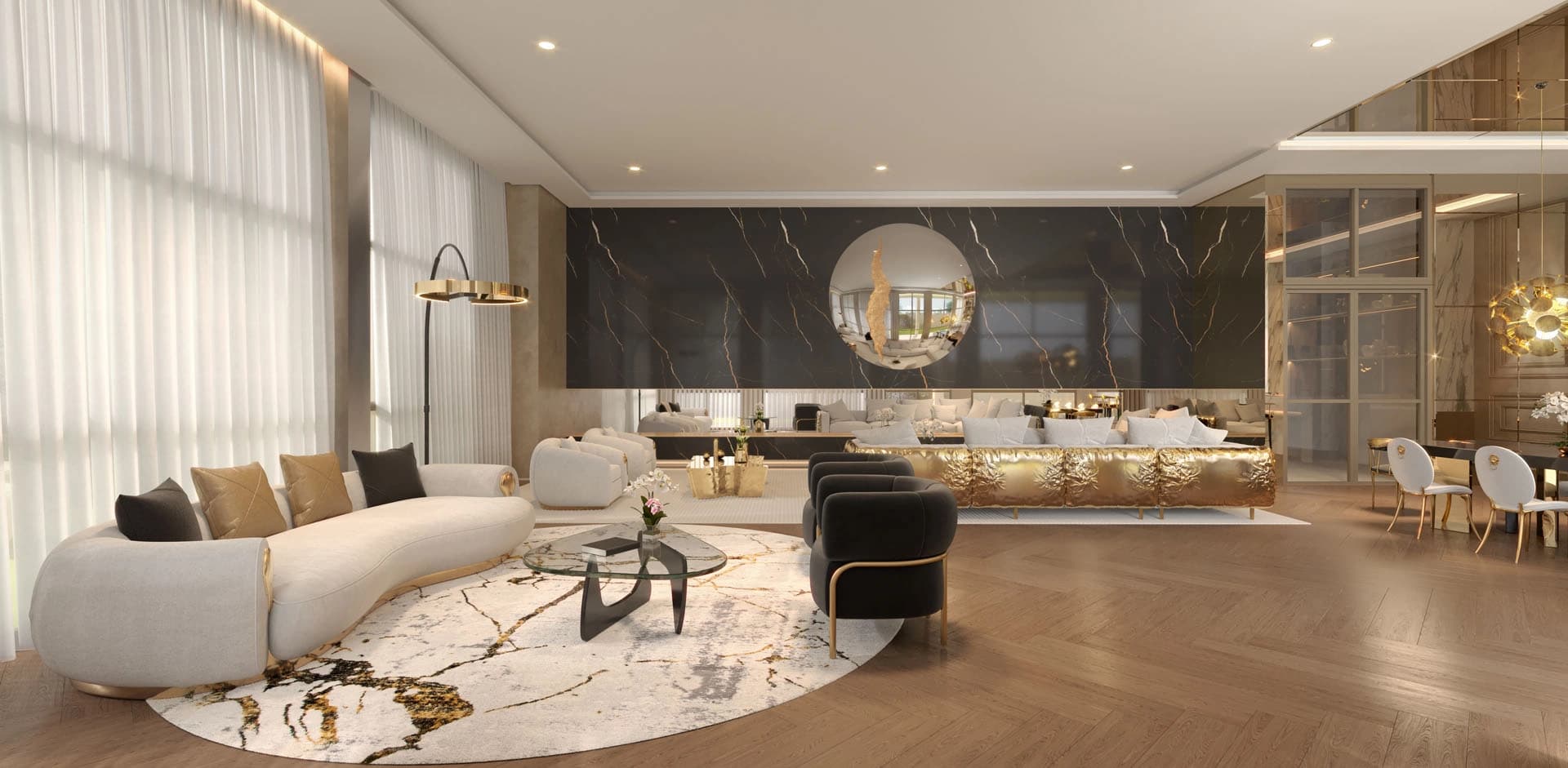 Perspectiva ilustrada do Spa da Piscina coberta