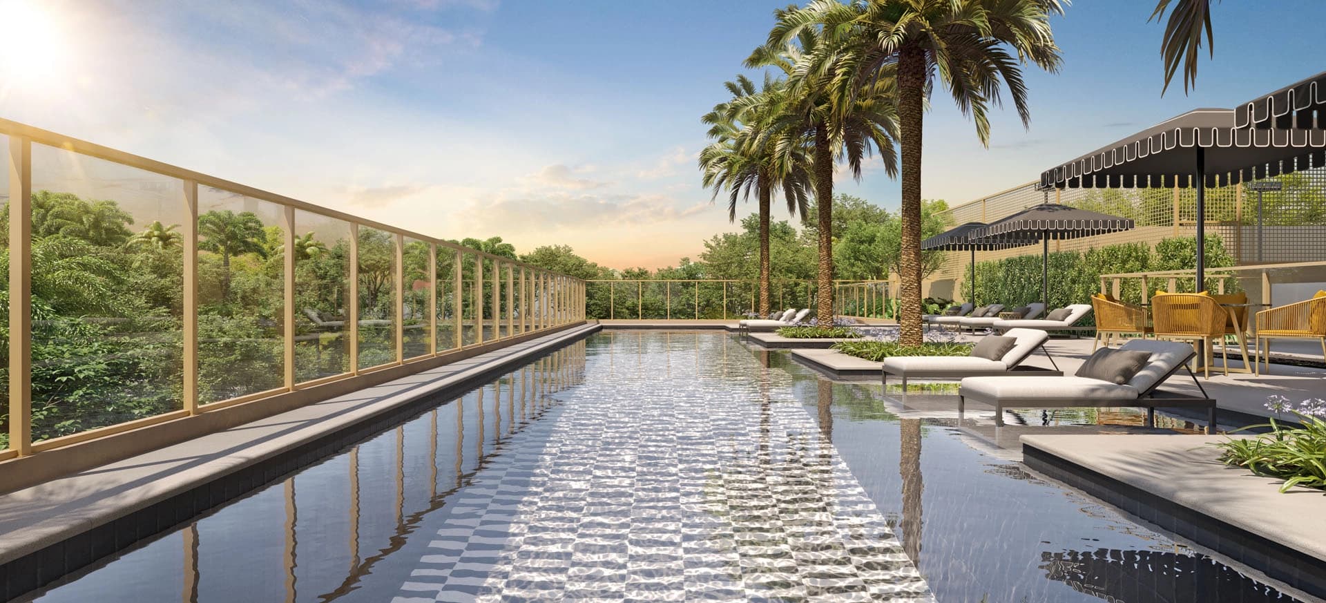 Perspectiva ilustrada da portaria