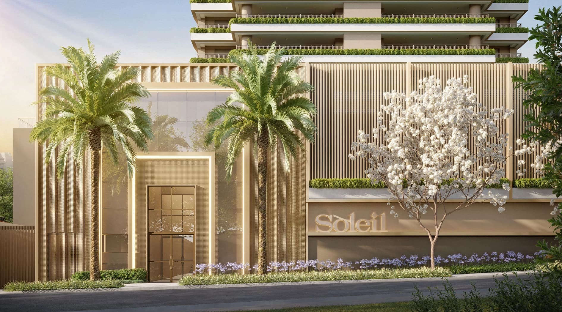 Perspectiva ilustrada da Quadra de Tenis