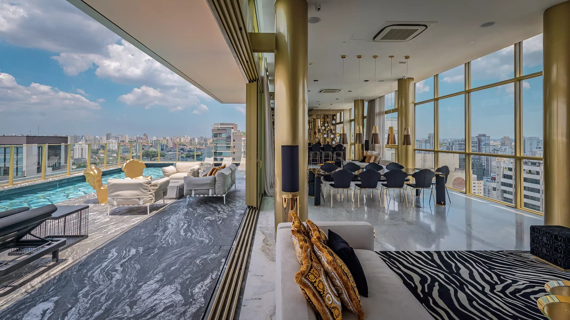 Foto da área de Lazer do Rooftop