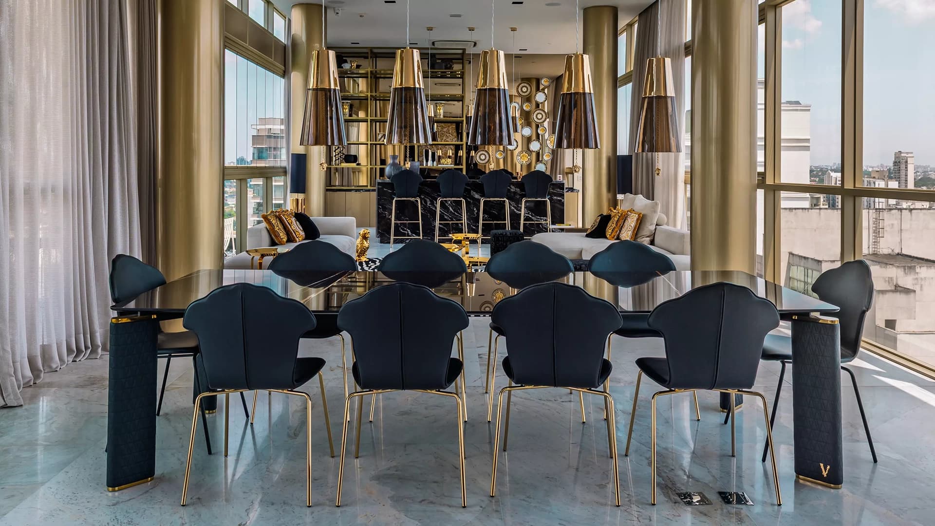 Foto do Salão de Festas do Rooftop